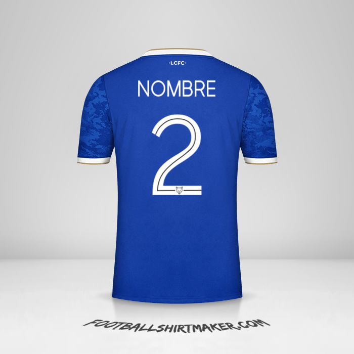 Jersey Leicester City FC Cup 2021/2022 -  nombre - 2