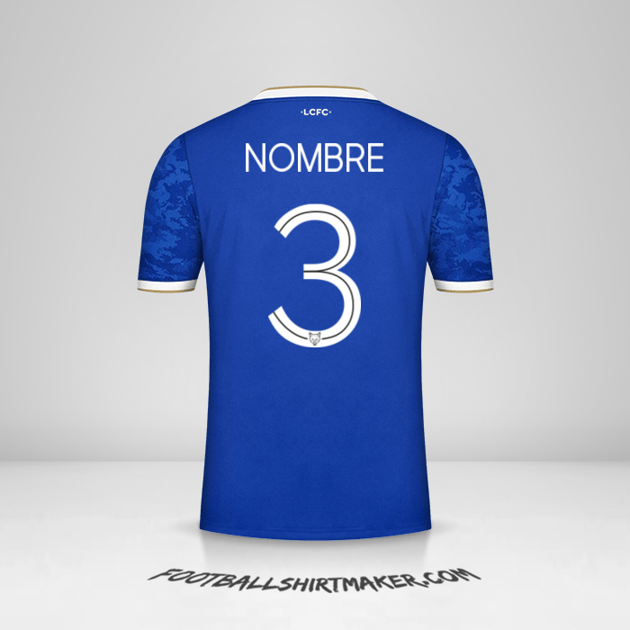Camiseta Leicester City FC Cup 2021/2022 -  nombre - 3