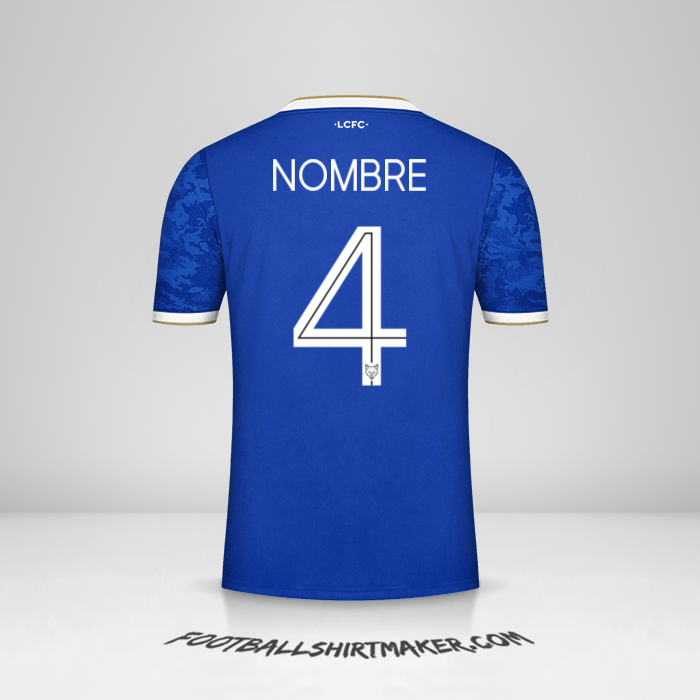 Camiseta Leicester City FC Cup 2021/2022 -  nombre - 4