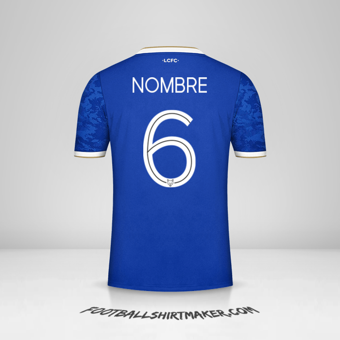 Jersey Leicester City FC Cup 2021/2022 -  nombre - 6
