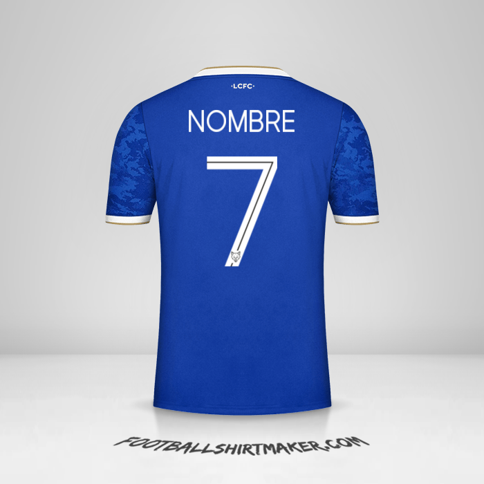 Jersey Leicester City FC Cup 2021/2022 -  nombre - 7
