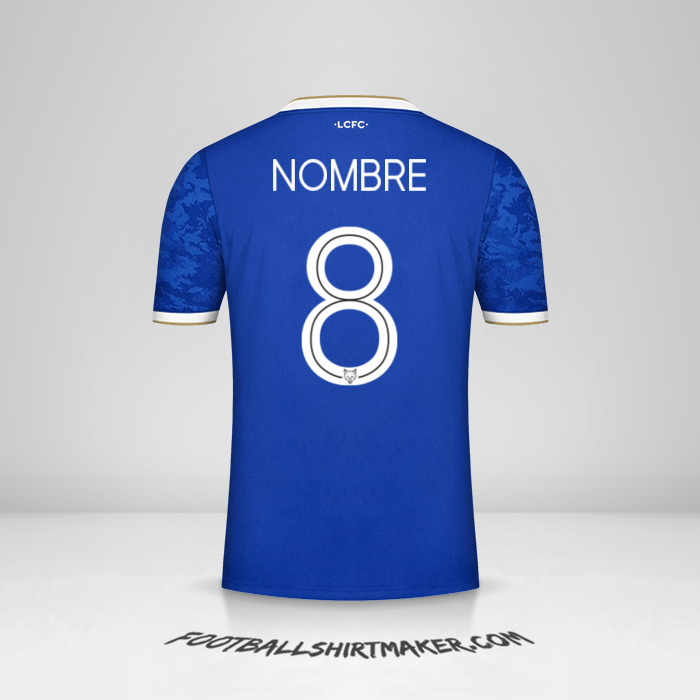 Jersey Leicester City FC Cup 2021/2022 -  nombre - 8