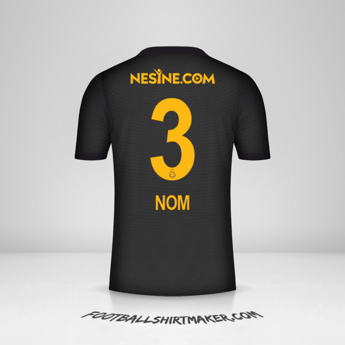 Maillot Galatasaray SK 2021/2022 Extérieur -  nom - 3