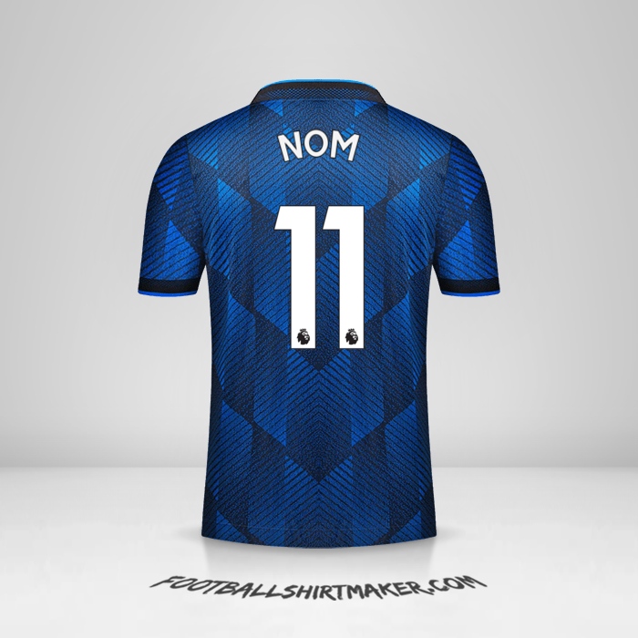 Maillot Manchester United 2021/2022 Troisième -  nom - 11