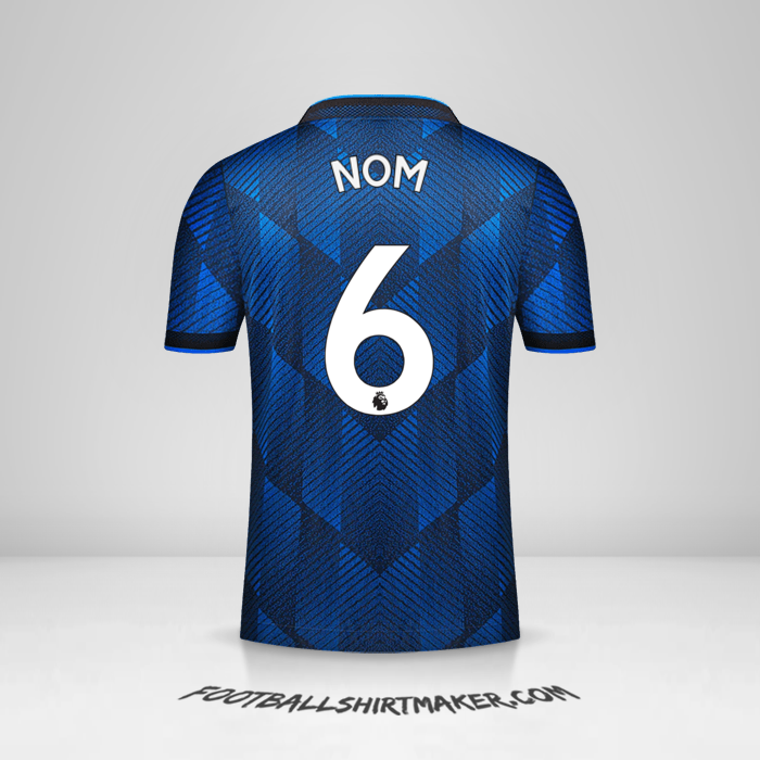Maillot Manchester United 2021/2022 Troisième -  nom - 6