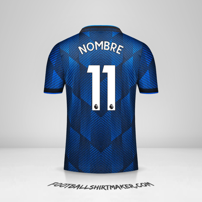 Jersey Manchester United 2021/2022 Tercera -  nombre - 11