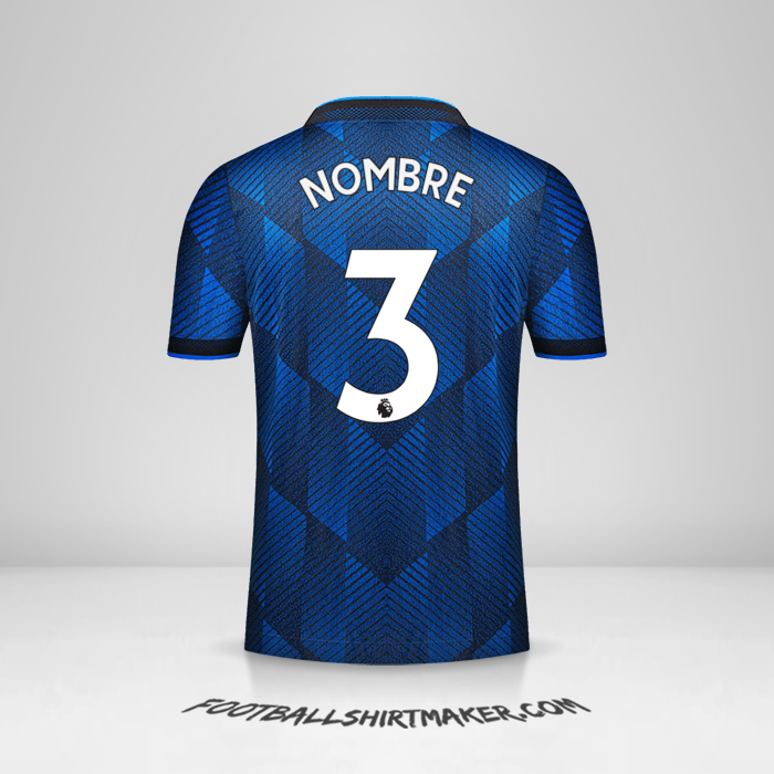 Camiseta Manchester United 2021/2022 Tercera -  nombre - 3