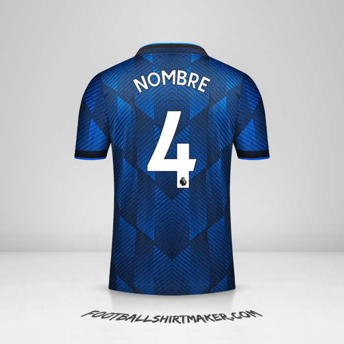 Jersey Manchester United 2021/2022 Tercera -  nombre - 4