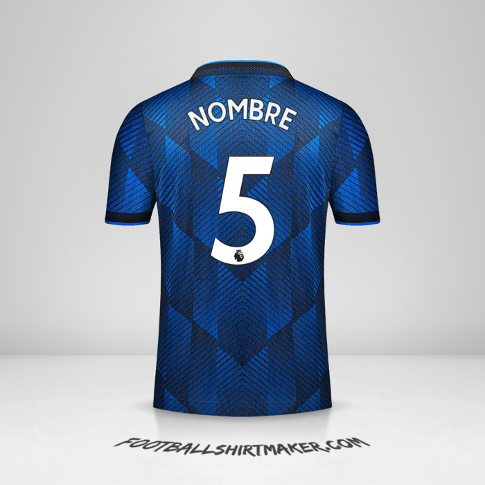 Camiseta Manchester United 2021/2022 Tercera -  nombre - 5