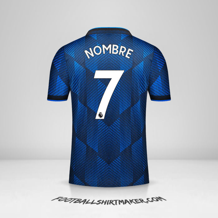 Jersey Manchester United 2021/2022 Tercera -  nombre - 7