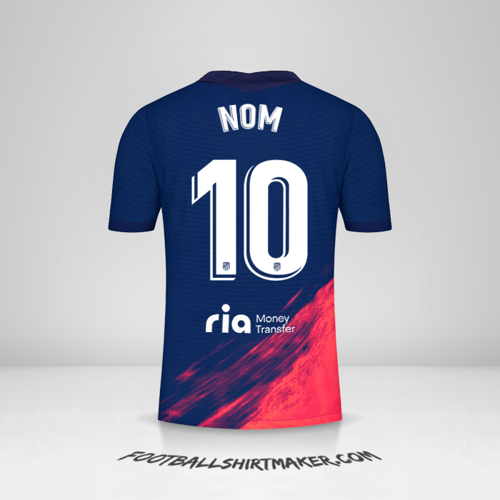 Maillot Atletico Madrid 2021/2022 Extérieur -  nom - 10