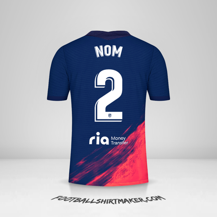 Maillot Atletico Madrid 2021/2022 Extérieur -  nom - 2
