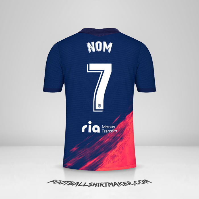 Maillot Atletico Madrid 2021/2022 Extérieur -  nom - 7