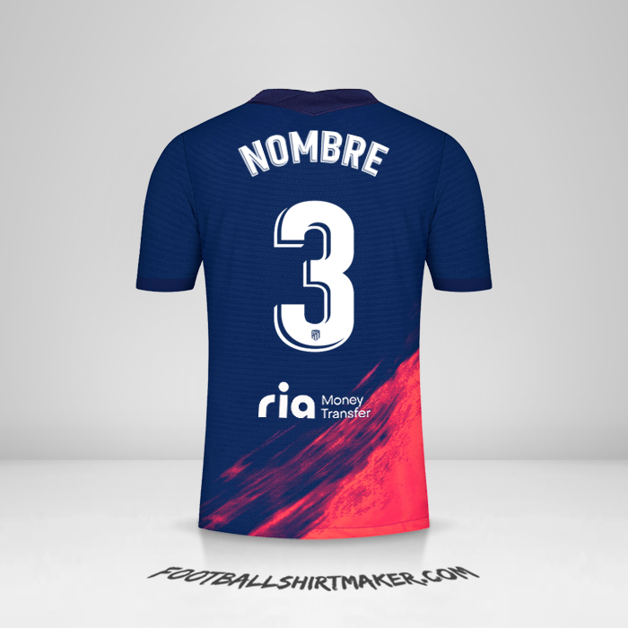 Jersey Atletico Madrid 2021/2022 Visita -  nombre - 3