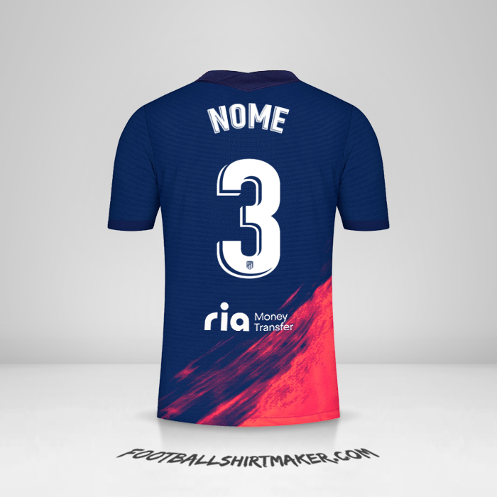 Maglia Atletico Madrid 2021/2022 Seconda -  nome - 3