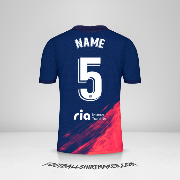 Trikot Atletico Madrid 2021/2022 Auswärts -  name - 5