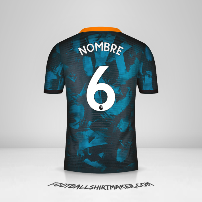 Jersey Chelsea 2021/2022 Tercera -  nombre - 6