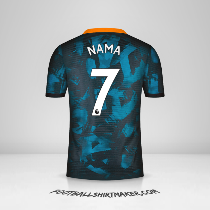 Jersey Chelsea 2021/2022 Ketiga -  nama - 7