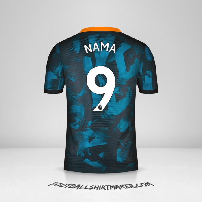 Jersey Chelsea 2021/2022 Ketiga -  nama - 9