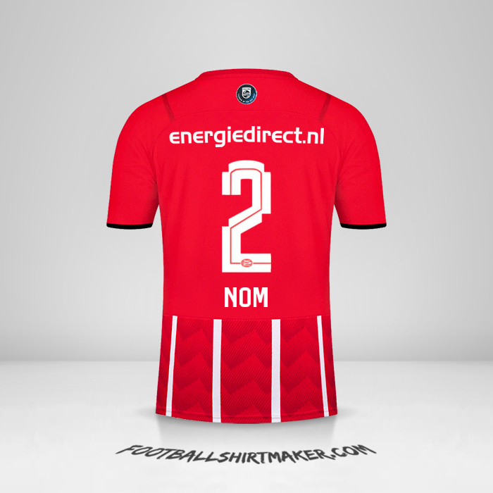 Maillot PSV 2021/2022 -  nom - 2