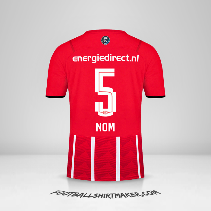 Maillot PSV 2021/2022 -  nom - 5