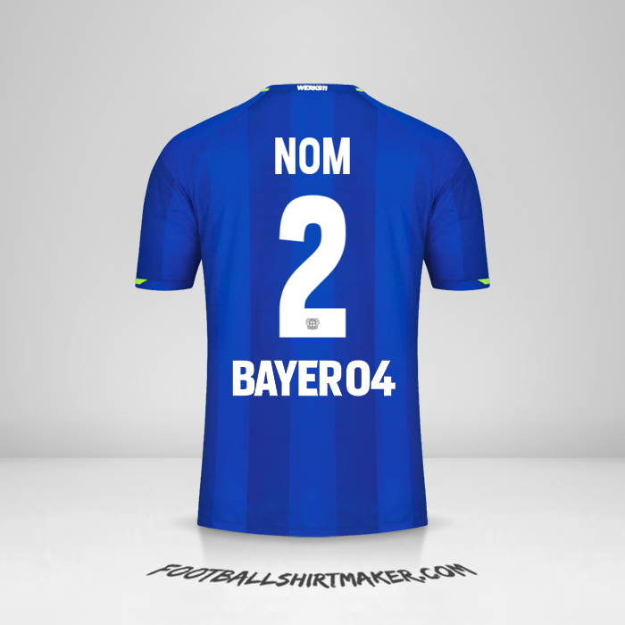 Maillot Bayer 04 Leverkusen 2021/2022 Extérieur -  nom - 2