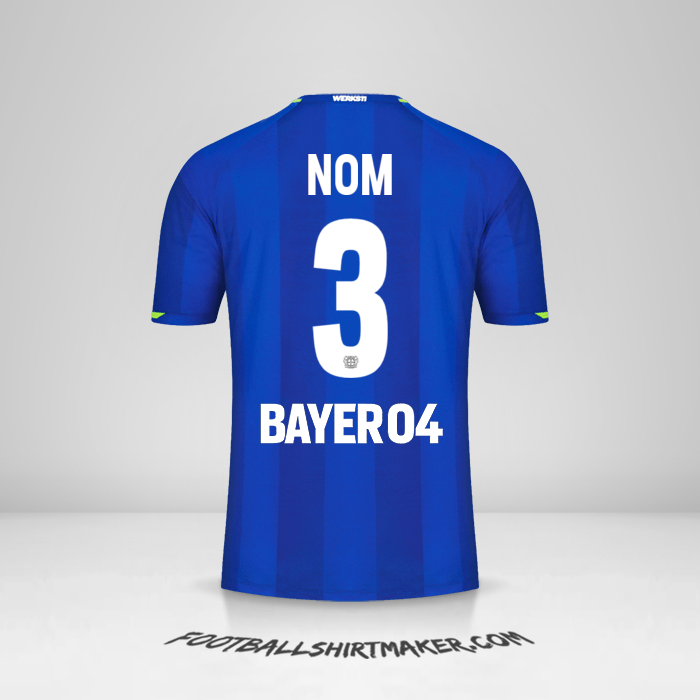 Maillot Bayer 04 Leverkusen 2021/2022 Extérieur -  nom - 3