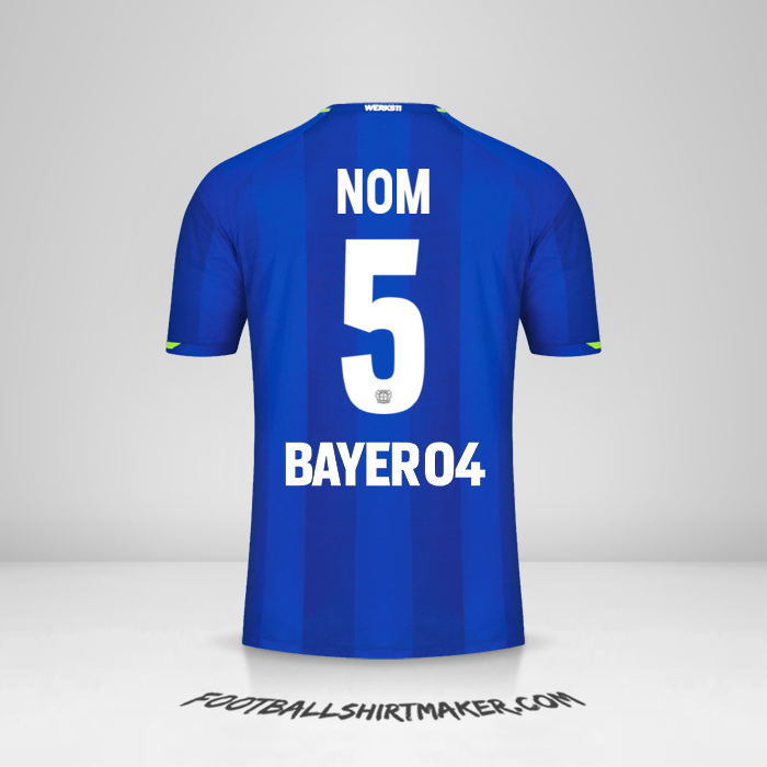 Maillot Bayer 04 Leverkusen 2021/2022 Extérieur -  nom - 5