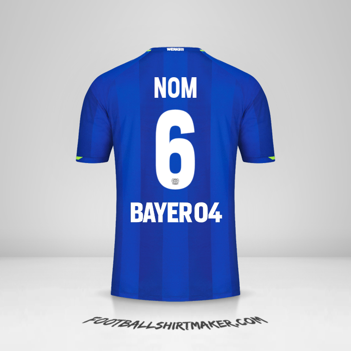 Maillot Bayer 04 Leverkusen 2021/2022 Extérieur -  nom - 6