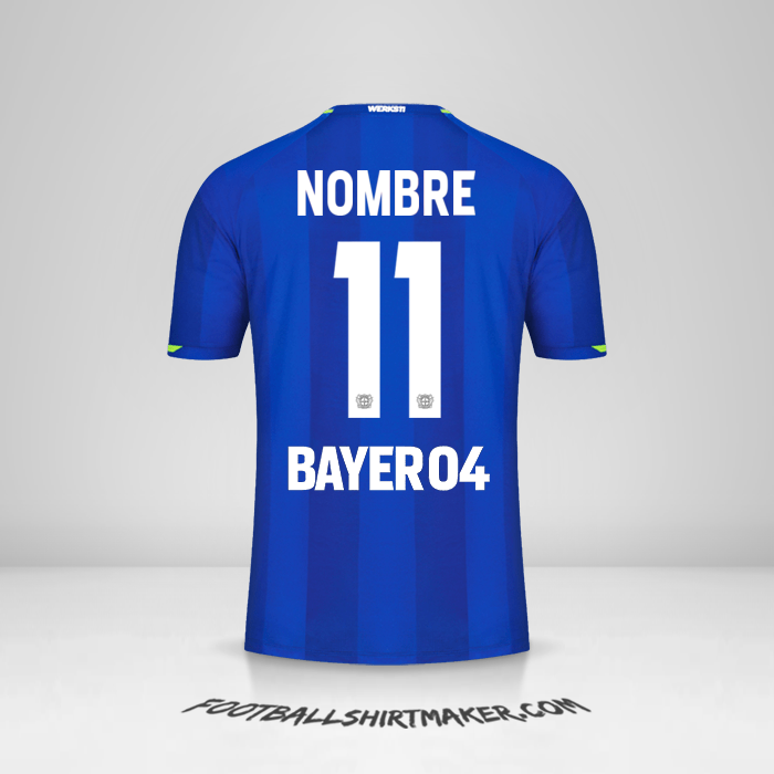 Jersey Bayer 04 Leverkusen 2021/2022 Visita -  nombre - 11