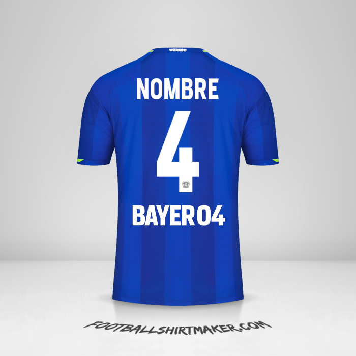 Camiseta Bayer 04 Leverkusen 2021/2022 Visita -  nombre - 4