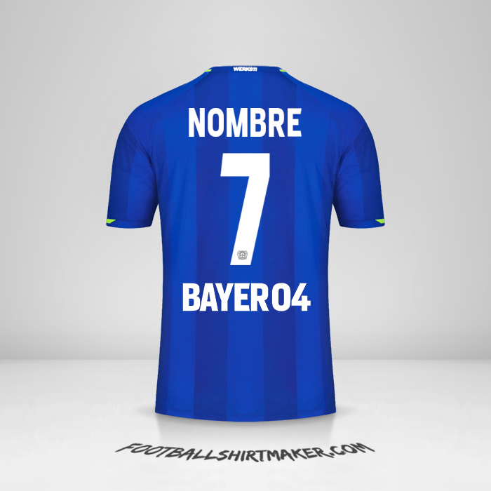 Jersey Bayer 04 Leverkusen 2021/2022 Visita -  nombre - 7