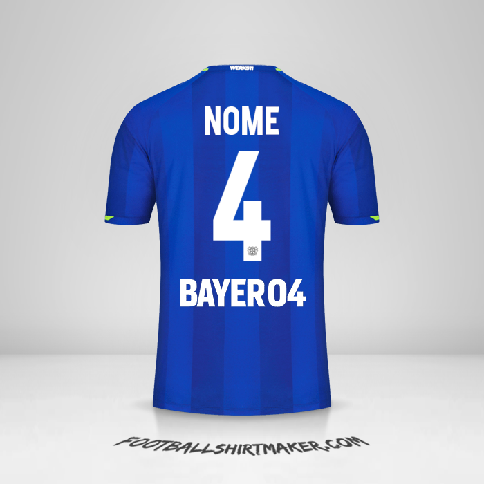Maglia Bayer 04 Leverkusen 2021/2022 Seconda -  nome - 4
