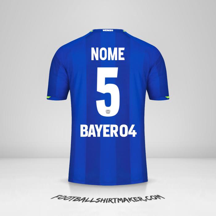 Maglia Bayer 04 Leverkusen 2021/2022 Seconda -  nome - 5