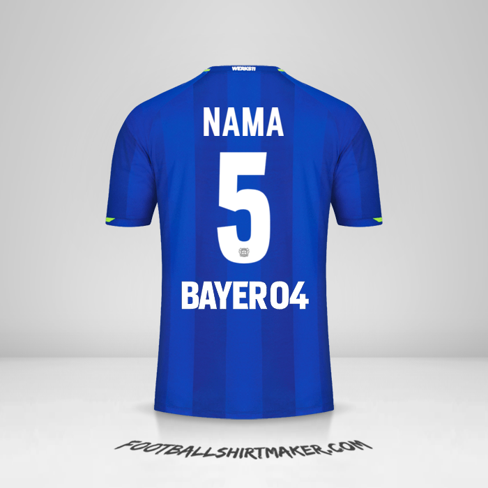 Jersey Bayer 04 Leverkusen 2021/2022 Alternatif -  nama - 5