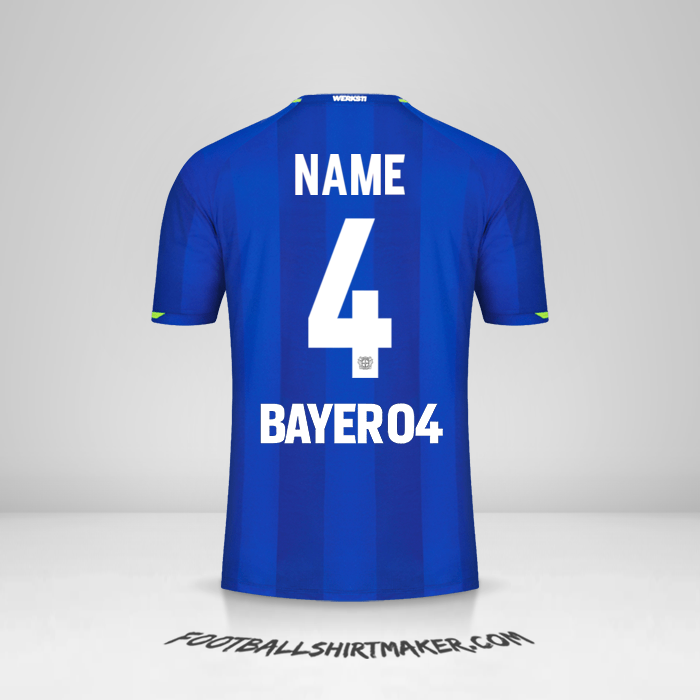 Trikot Bayer 04 Leverkusen 2021/2022 Auswärts -  name - 4