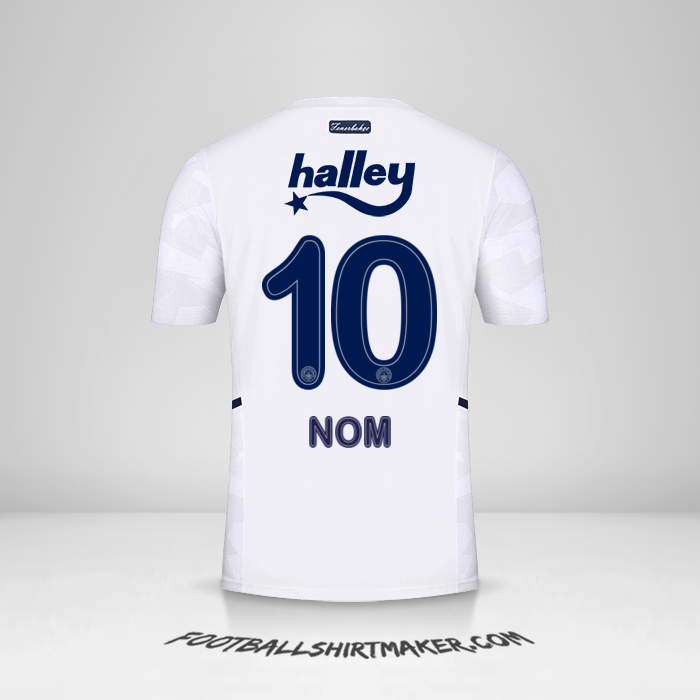 Maillot Fenerbahce SK 2021/2022 Extérieur -  nom - 10