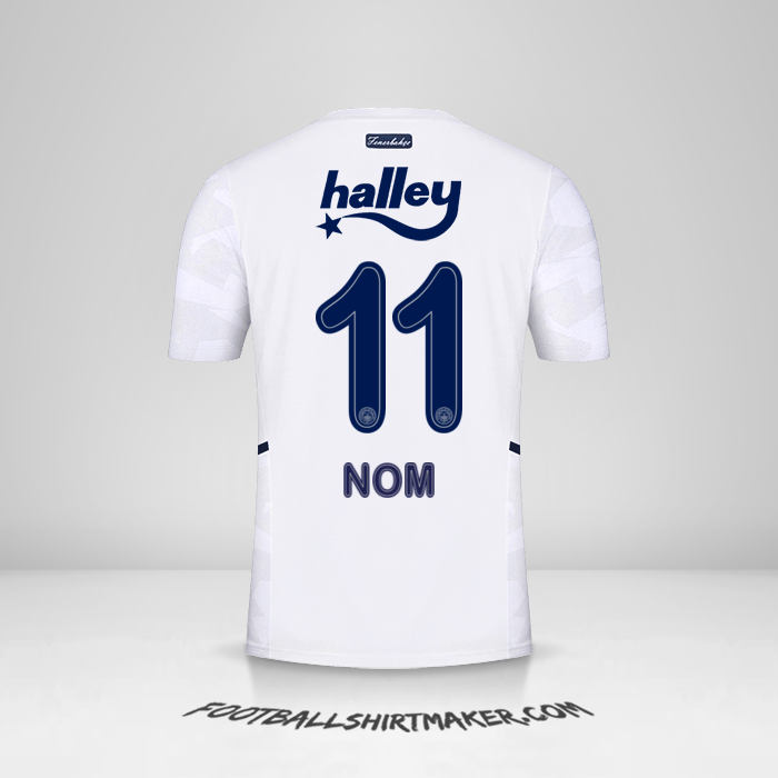 Maillot Fenerbahce SK 2021/2022 Extérieur -  nom - 11