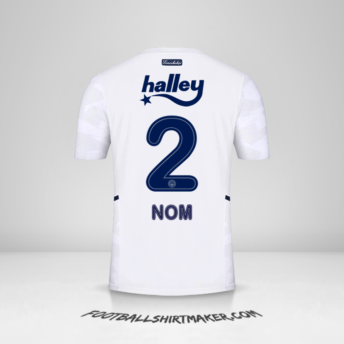 Maillot Fenerbahce SK 2021/2022 Extérieur -  nom - 2