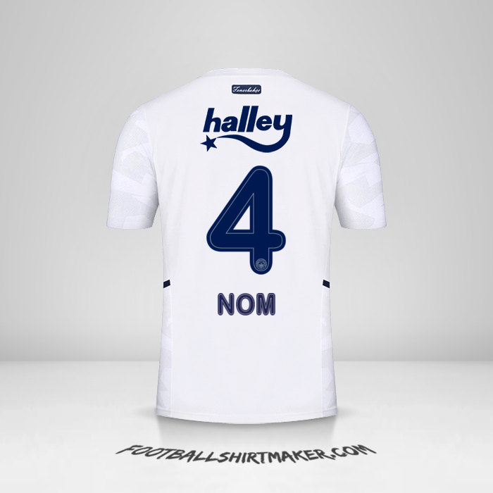 Maillot Fenerbahce SK 2021/2022 Extérieur -  nom - 4