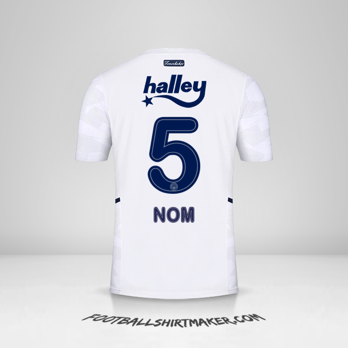 Maillot Fenerbahce SK 2021/2022 Extérieur -  nom - 5