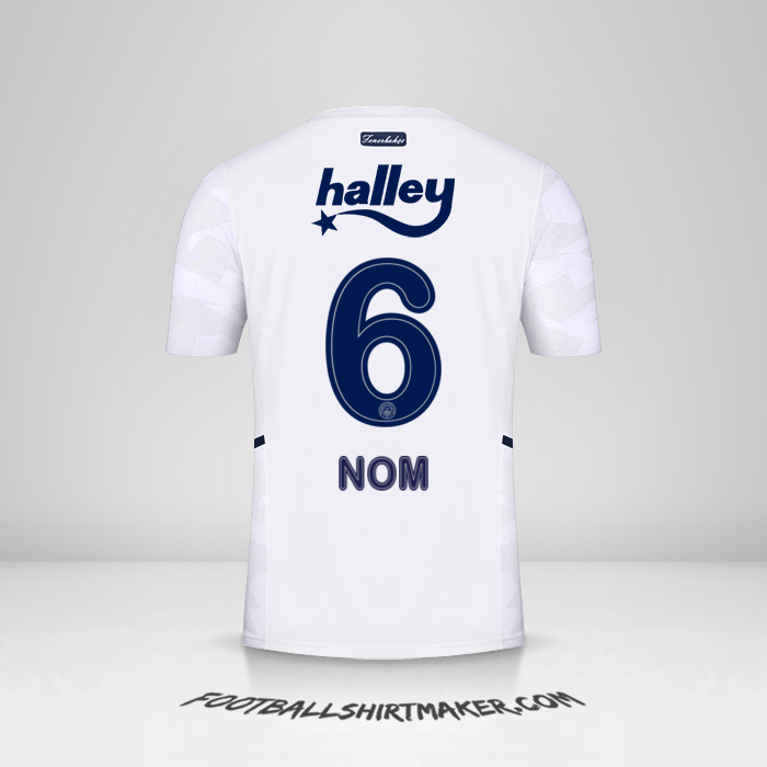 Maillot Fenerbahce SK 2021/2022 Extérieur -  nom - 6