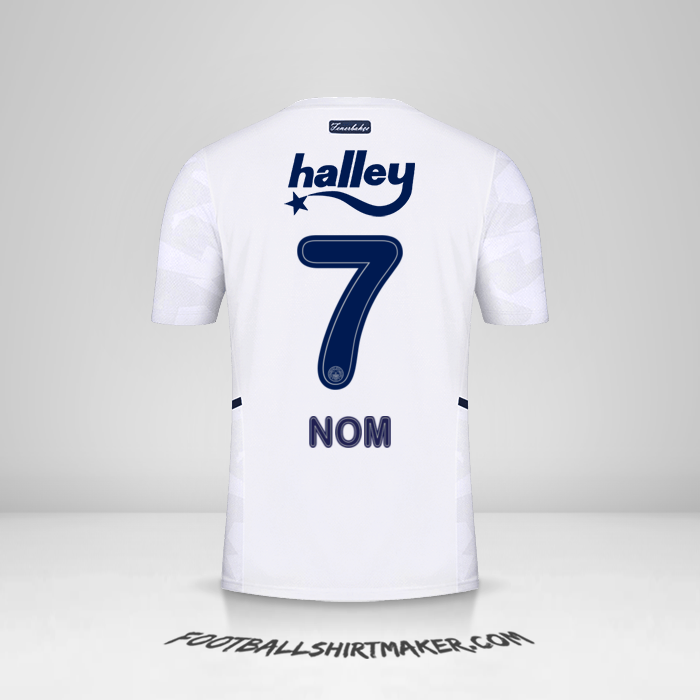 Maillot Fenerbahce SK 2021/2022 Extérieur -  nom - 7