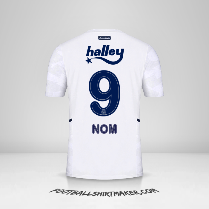 Maillot Fenerbahce SK 2021/2022 Extérieur -  nom - 9
