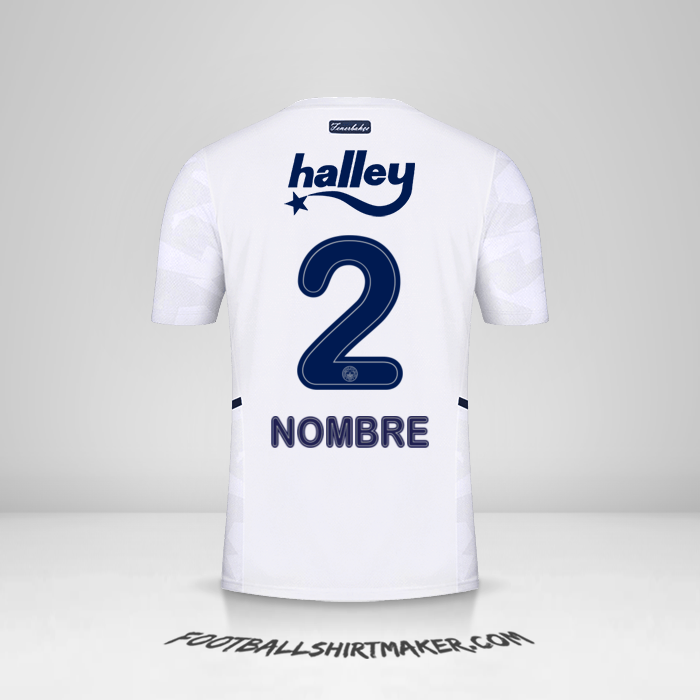 Jersey Fenerbahce SK 2021/2022 Visita -  nombre - 2