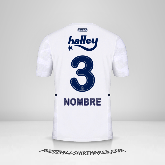 Jersey Fenerbahce SK 2021/2022 Visita -  nombre - 3