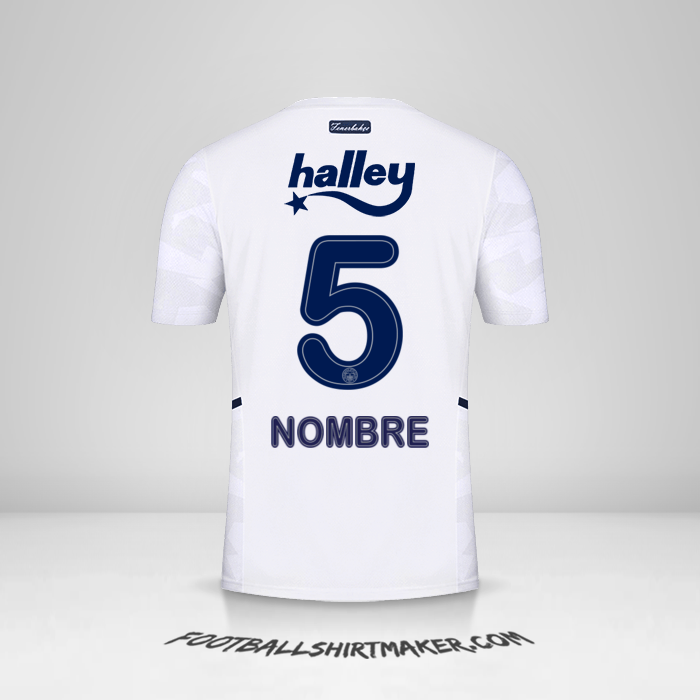 Jersey Fenerbahce SK 2021/2022 Visita -  nombre - 5