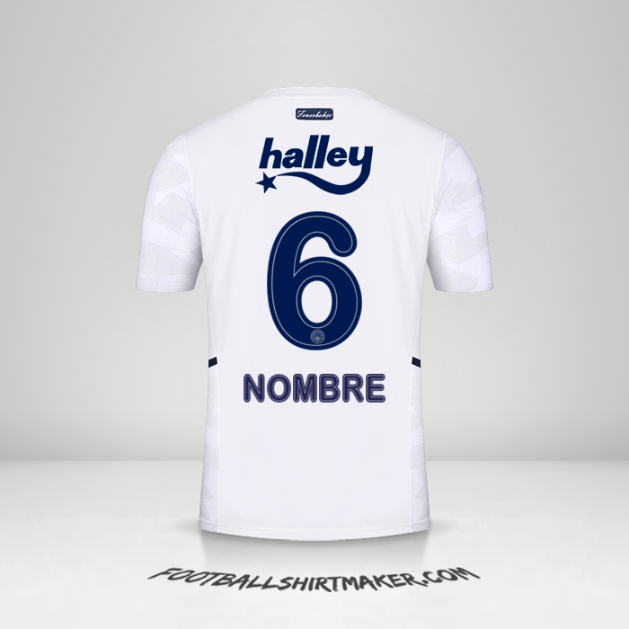 Jersey Fenerbahce SK 2021/2022 Visita -  nombre - 6