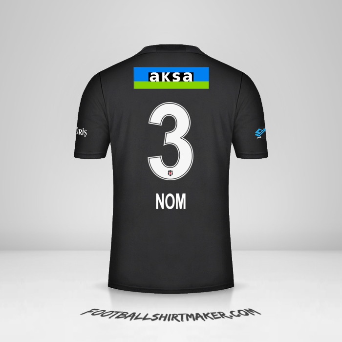 Maillot Besiktas JK 2021/2022 Extérieur -  nom - 3