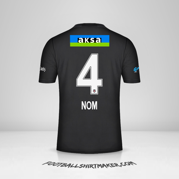 Maillot Besiktas JK 2021/2022 Extérieur -  nom - 4